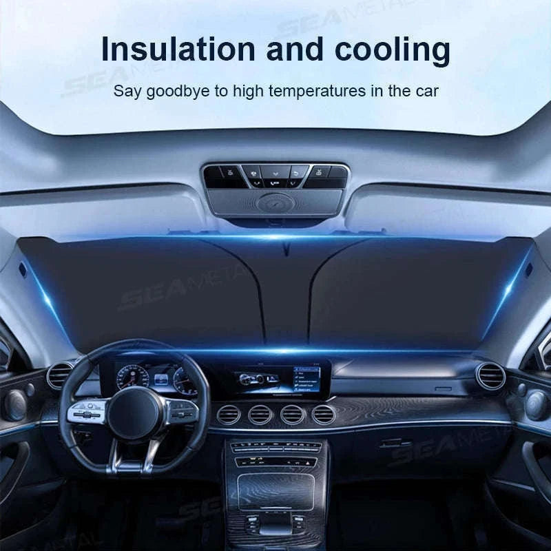 Car Windshield Sun Shade Front Window Sunshade-Size S