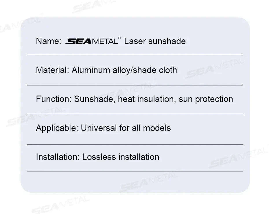 Car Windshield Sun Shade UV-Reflective Laser Layer-Size L
