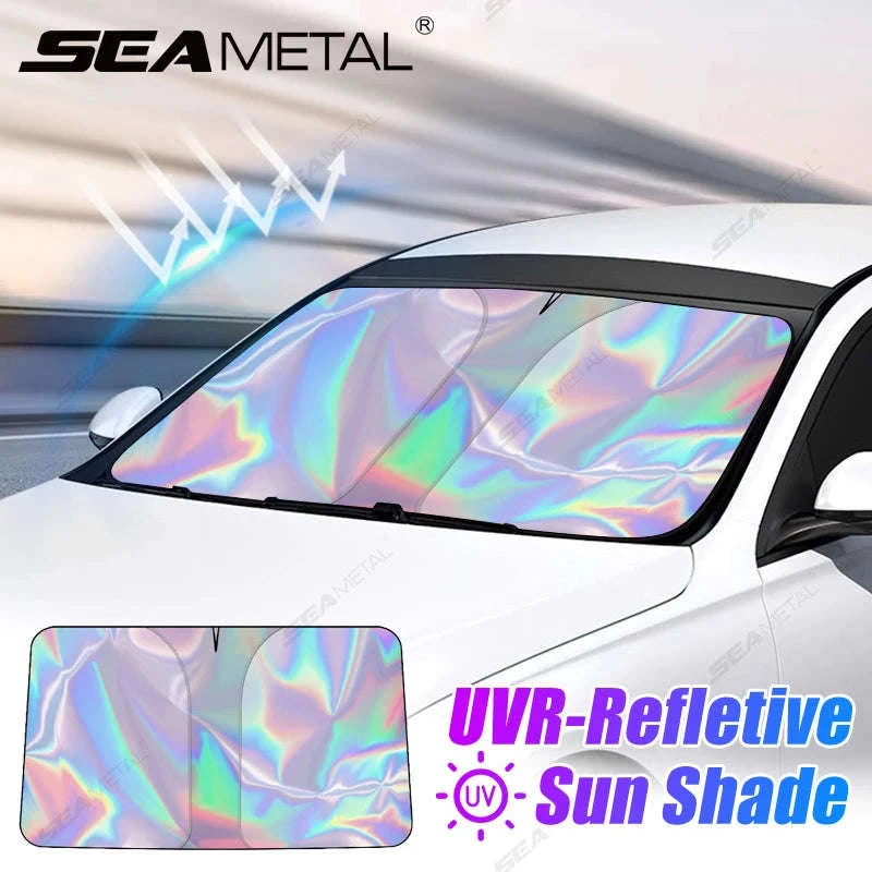 Car Windshield Sun Shade UV-Reflective Laser Layer-Size L
