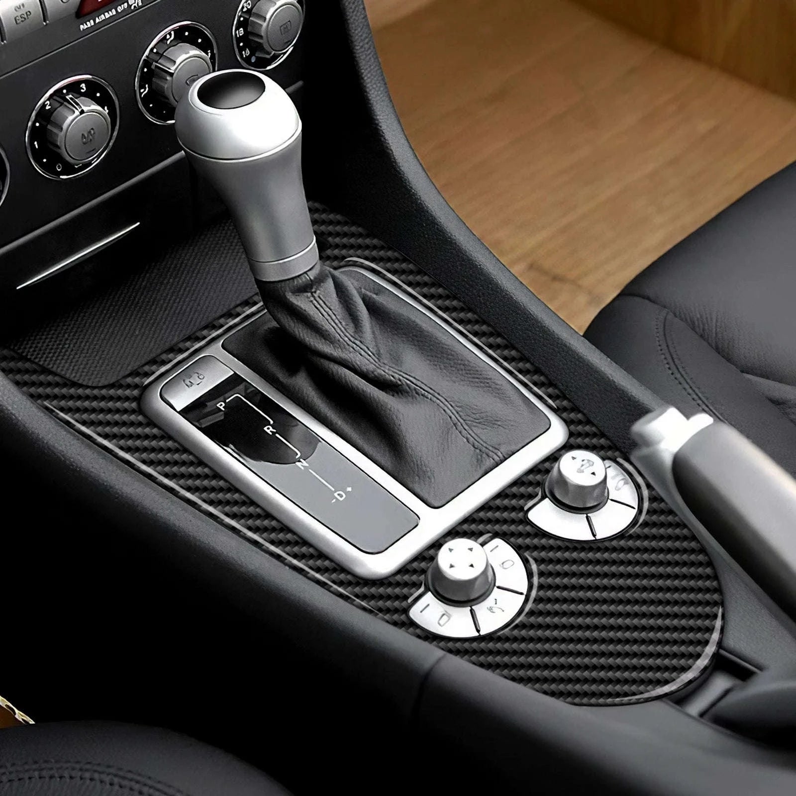 Carbon Fiber Gear Shift Trim Sticker for Mercedes Benz SLK R171-Germany