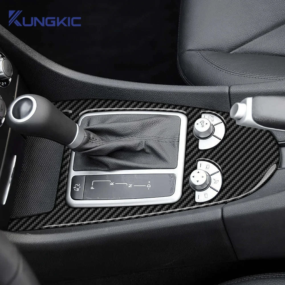 Carbon Fiber Gear Shift Trim Sticker for Mercedes Benz SLK R171-Germany