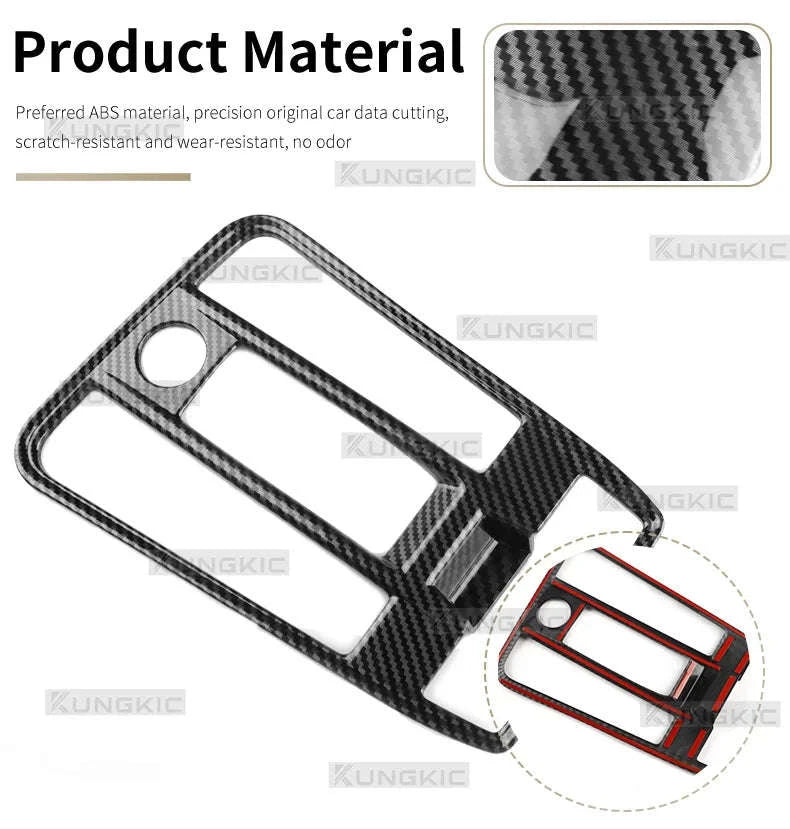 Carbon Fiber Style ABS Gear Trim for Seat Leon and Cupra-Only for LHD / Germany
