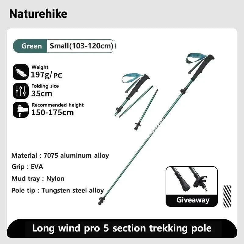 Carbon Fiber Trekking Poles Adjustable 103–135cm Ultralight Hiking Sticks-PRO Black S 2pcs / Russian Federation