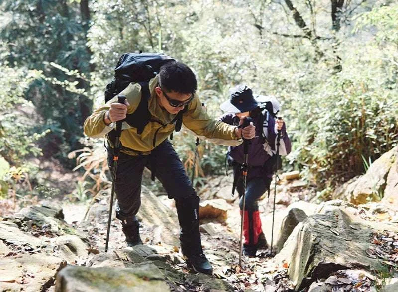 Carbon Fiber Trekking Poles Adjustable 103–135cm Ultralight Hiking Sticks-PRO Black S 2pcs / Russian Federation