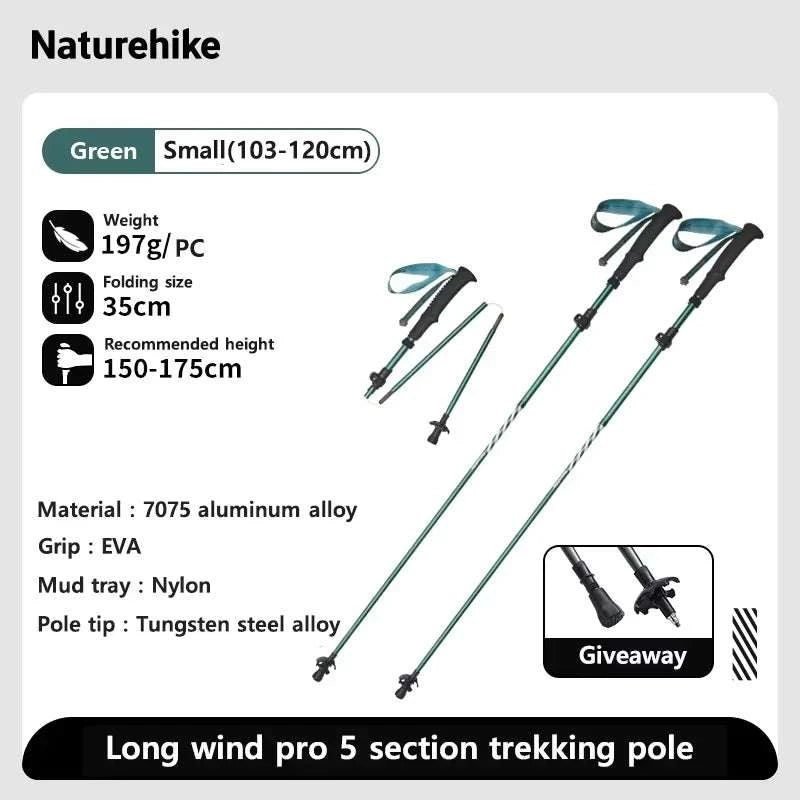 Carbon Fiber Trekking Poles Adjustable 103–135cm Ultralight Hiking Sticks-PRO Black S 2pcs / Russian Federation