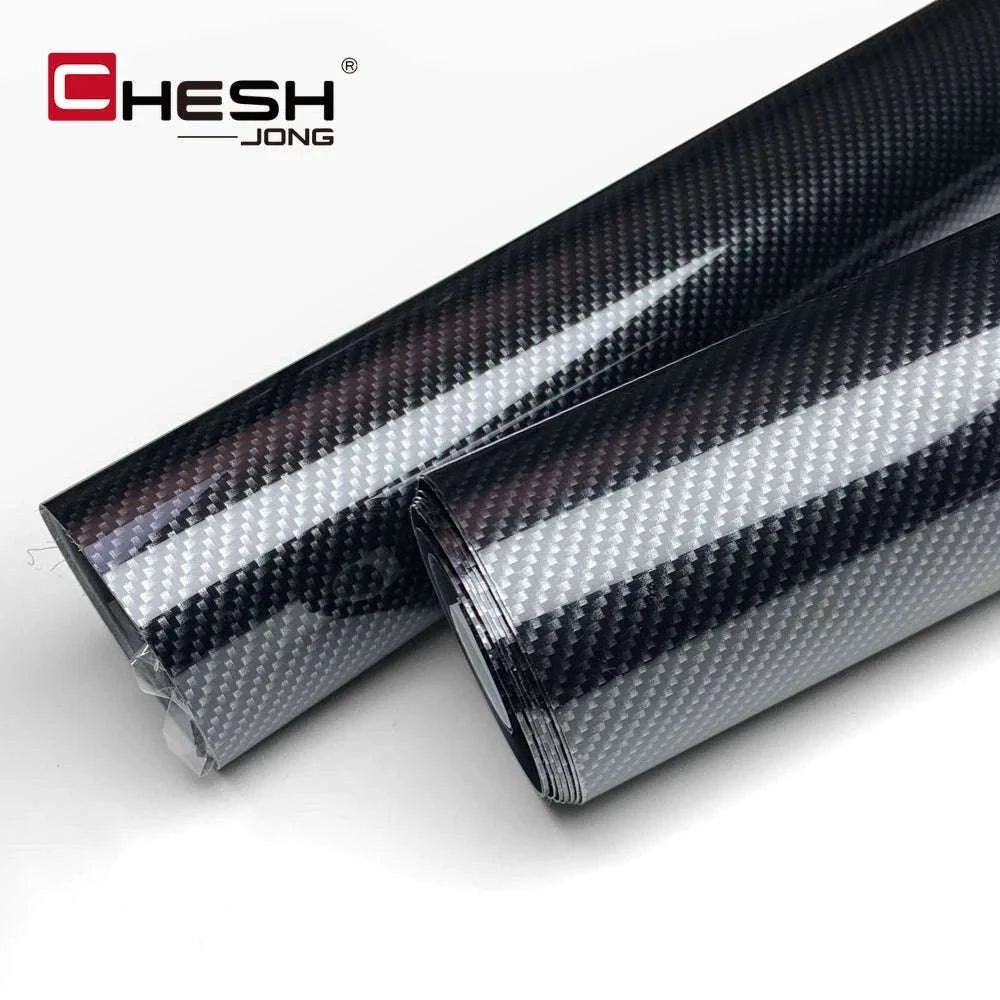 Carbon Fiber Vinyl Wrap Film 1.45m x 2m Glossy Black-2D / 145cmx200cm