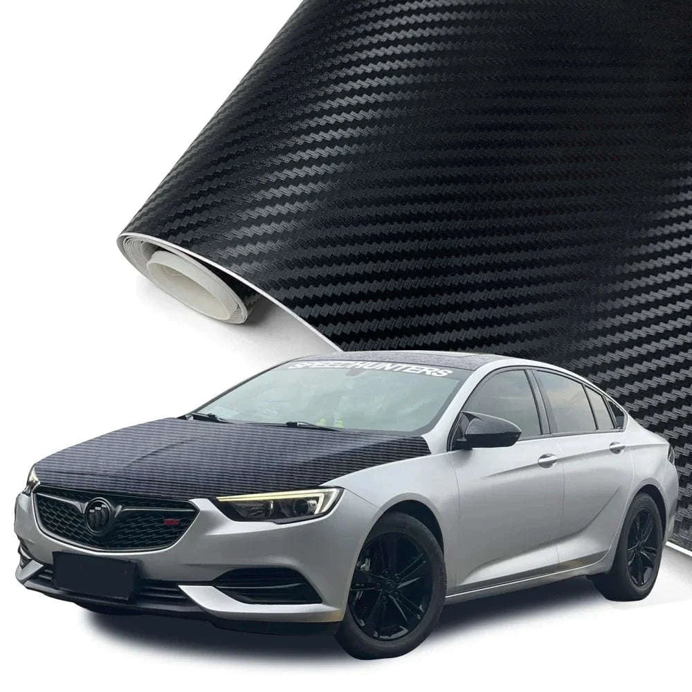 Carbon Fiber Vinyl Wrap Film 1.45m x 2m Glossy Black-2D / 145cmx200cm