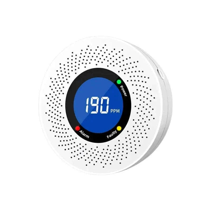 Carbon Monoxide Detector with Digital Display and Battery Power-10-PCS / China Mainland