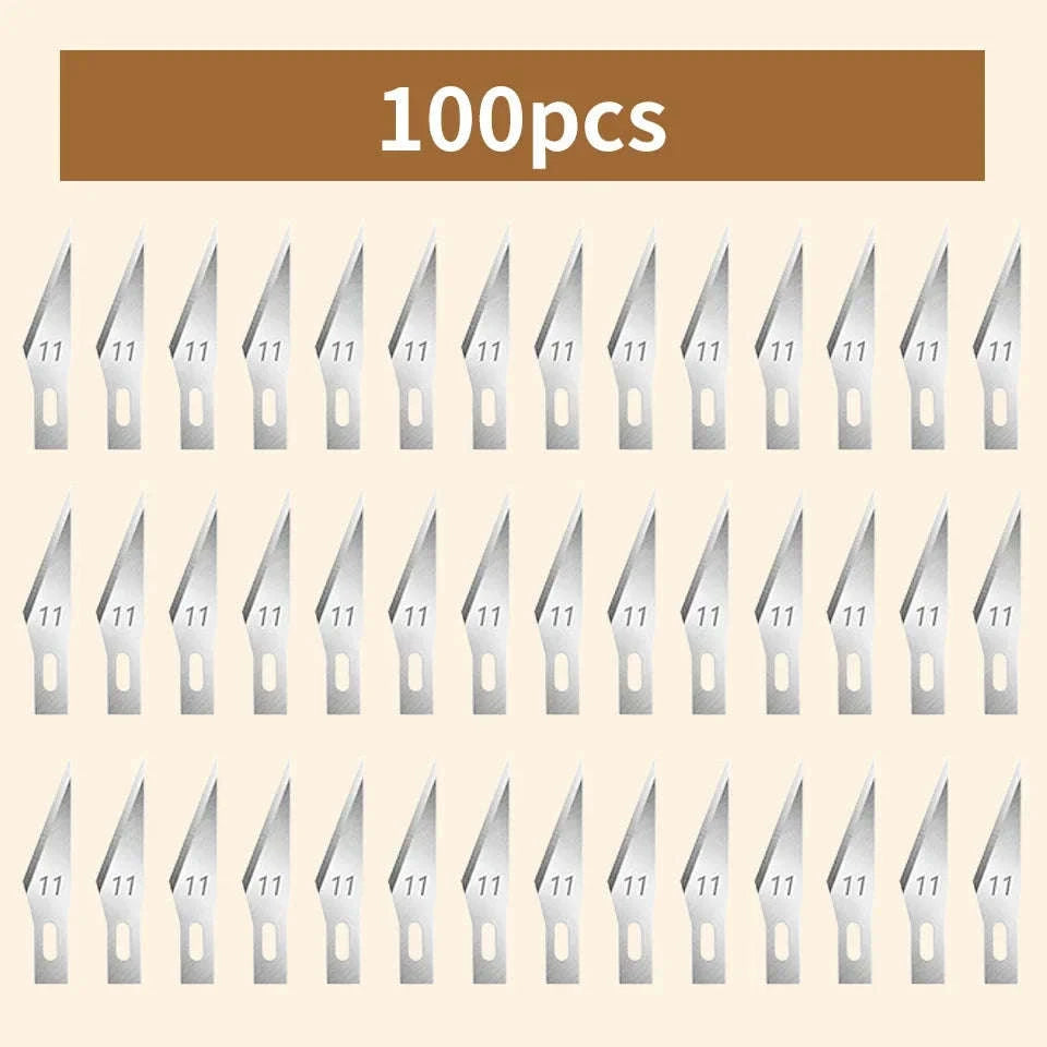 Carbon Steel Carving Blade Set for Wood, Leather, and DIY Craft-M264 200pcs