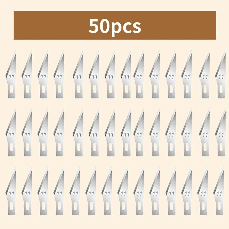 Carbon Steel Carving Blade Set for Wood, Leather, and DIY Craft-M264 200pcs