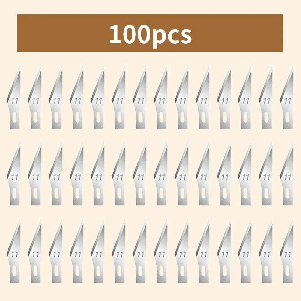 Carbon Steel Carving Blade Set for Wood, Leather, and DIY Craft-M264 200pcs