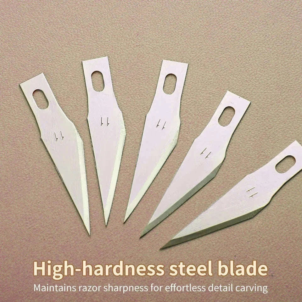 Carbon Steel Carving Blade Set for Wood, Leather, and DIY Craft-M264 200pcs