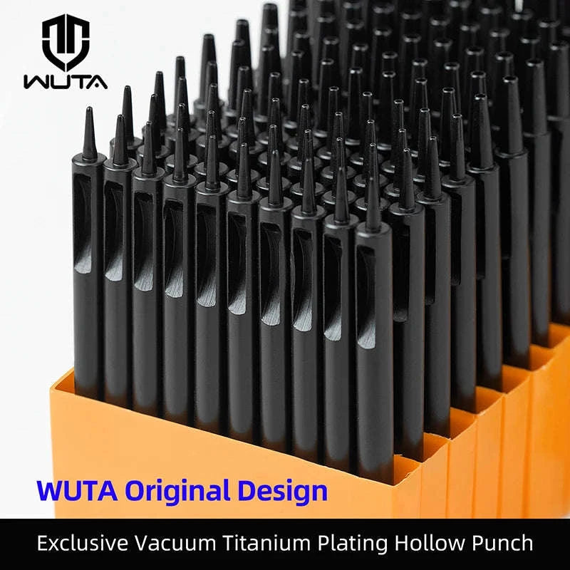 Carbon Steel Round Hole Punch Set for Leather, Fabric & DIY-Set D(3.5mm 10Pcs) / United States