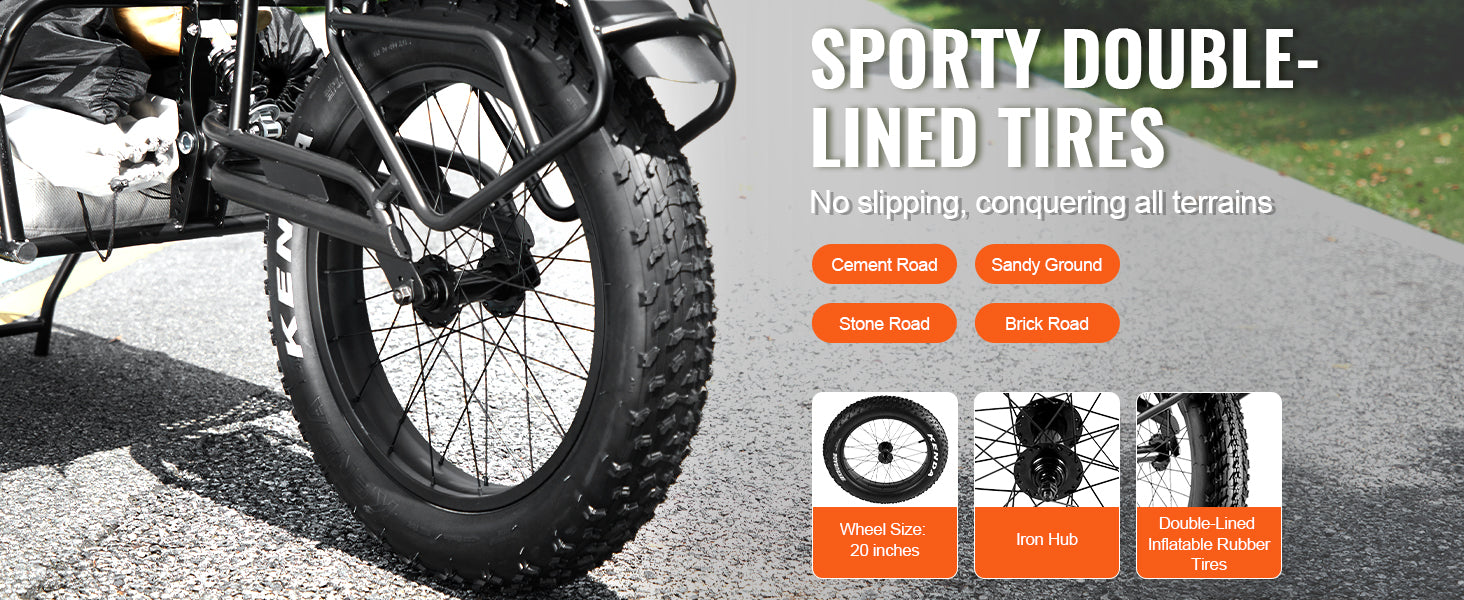 SucceBuy Reboque de Carga para Bicicleta de 275 lbs/125 kg, Bicicleta Carrinho de Mão Foldável Compacto, com Engate Universal, Rodas de 20", Compatível com a Maioria das Bicicletas