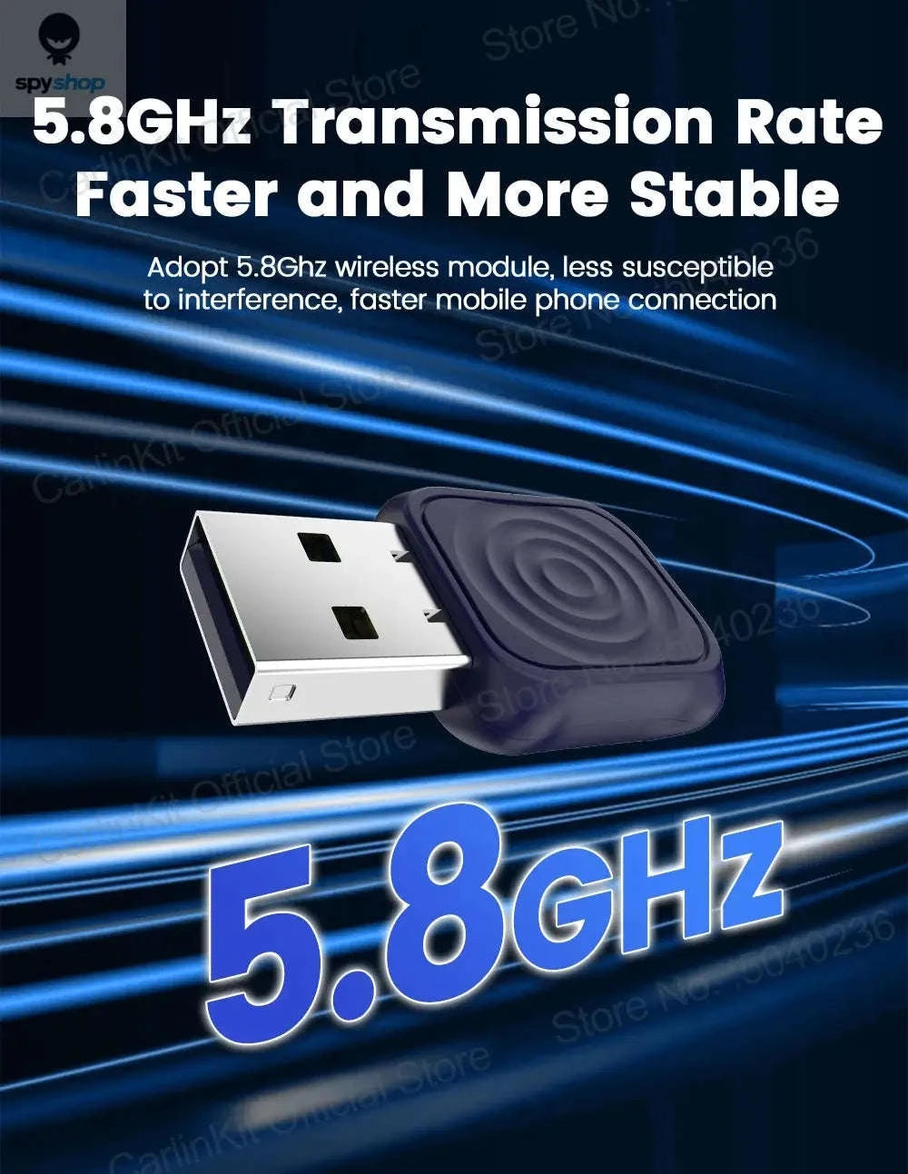 CarlinKit 5.0 Mini Ultra Wireless CarPlay Adapter-Mini Ultra / Brands Genuine