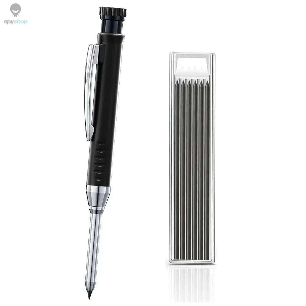 Carpenter Mechanical Pencil – Precision Marking with Built‑In Sharpener and Color Refills-