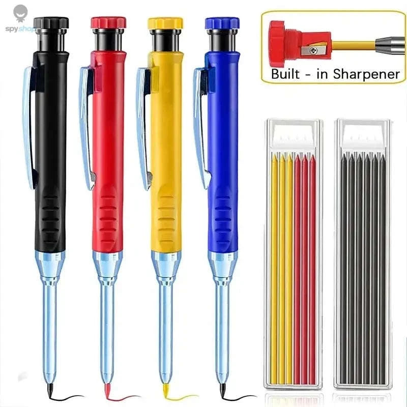 Carpenter Mechanical Pencil Set with Sharpener-Blue set- A
