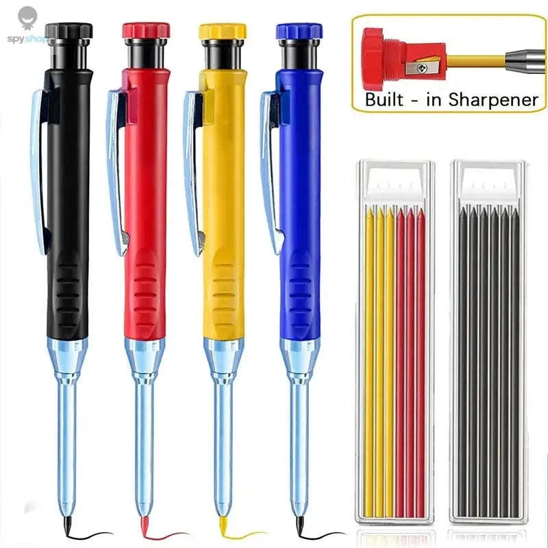 Carpenter Mechanical Pencil Set with Sharpener-Blue set- A