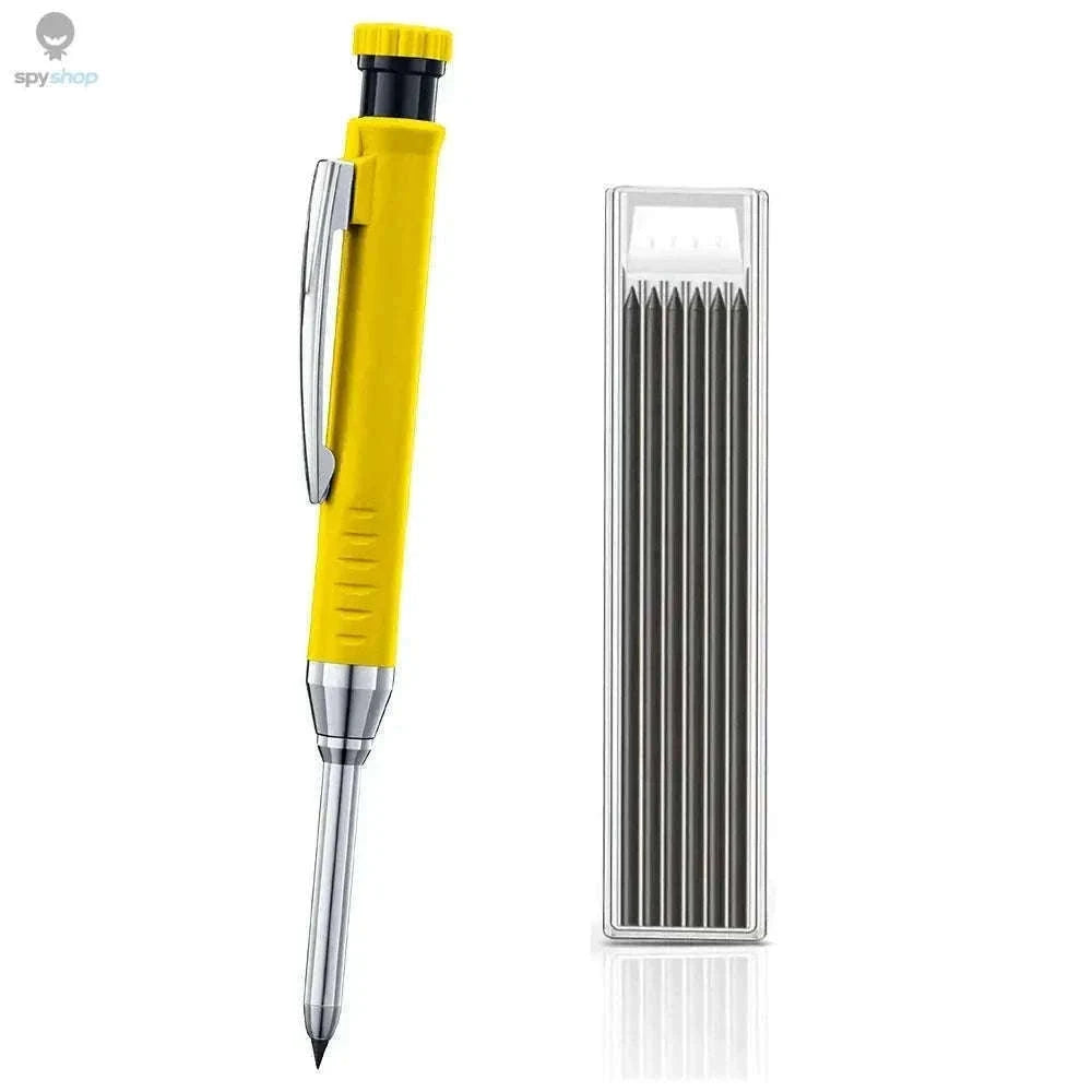 Carpenter Mechanical Pencil with Sharpener and Color Refills-set D-Black 4pcs