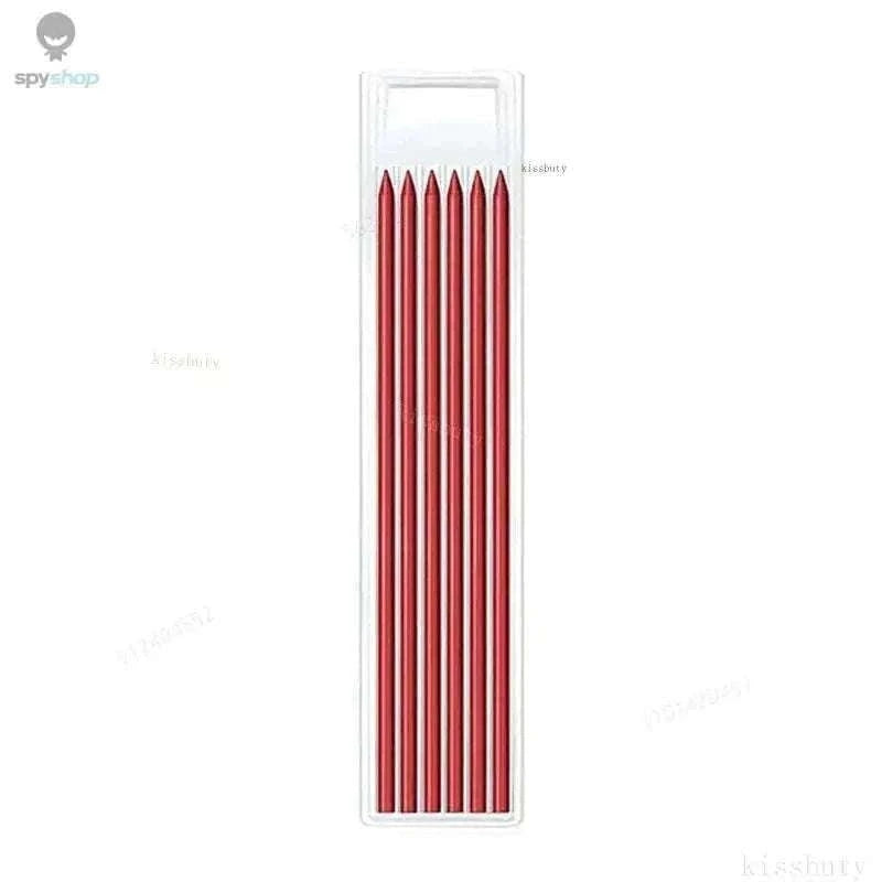 Carpenter Mechanical Pencil with Sharpener and Color Refills-set D-Black 4pcs