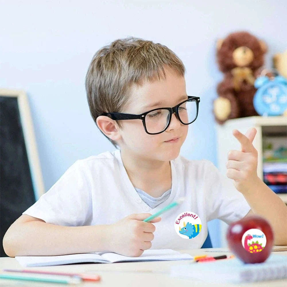 Cartoon Animal Reward Stickers for Kids and Gifts-QY852-500pcs