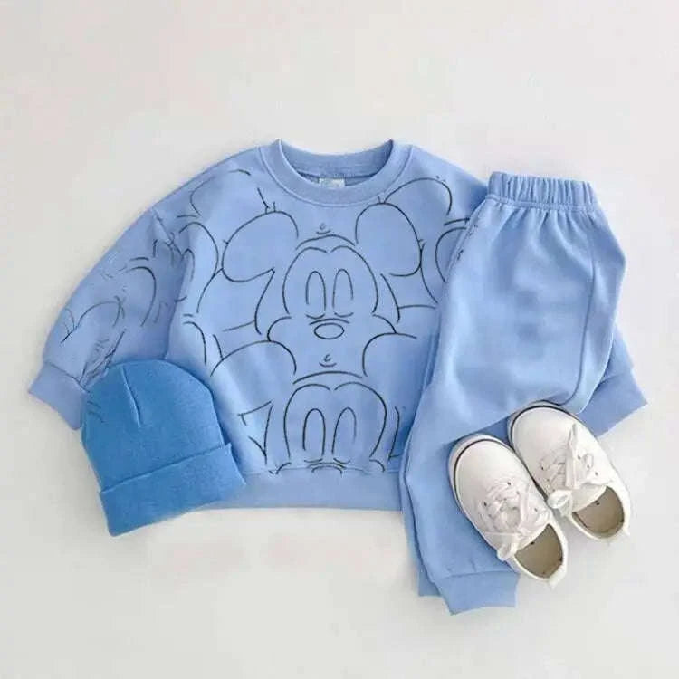 Cartoon Baby Summer Tracksuit Set-green / 9M