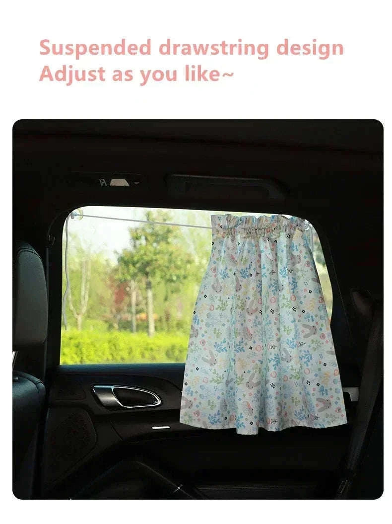Cartoon Car Window Sunshade Cover for Cooler, Calmer Rides-05