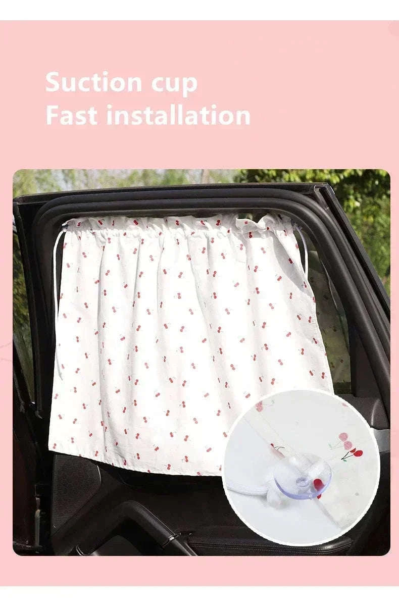 Cartoon Car Window Sunshade Cover for Cooler, Calmer Rides-05