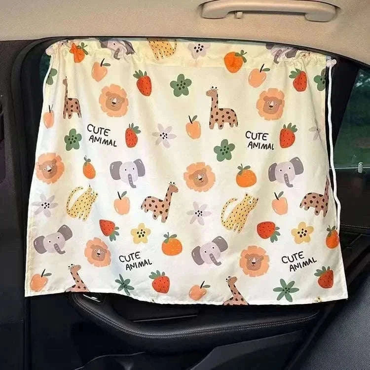 Cartoon Car Window Sunshade Cover for Cooler, Calmer Rides-05