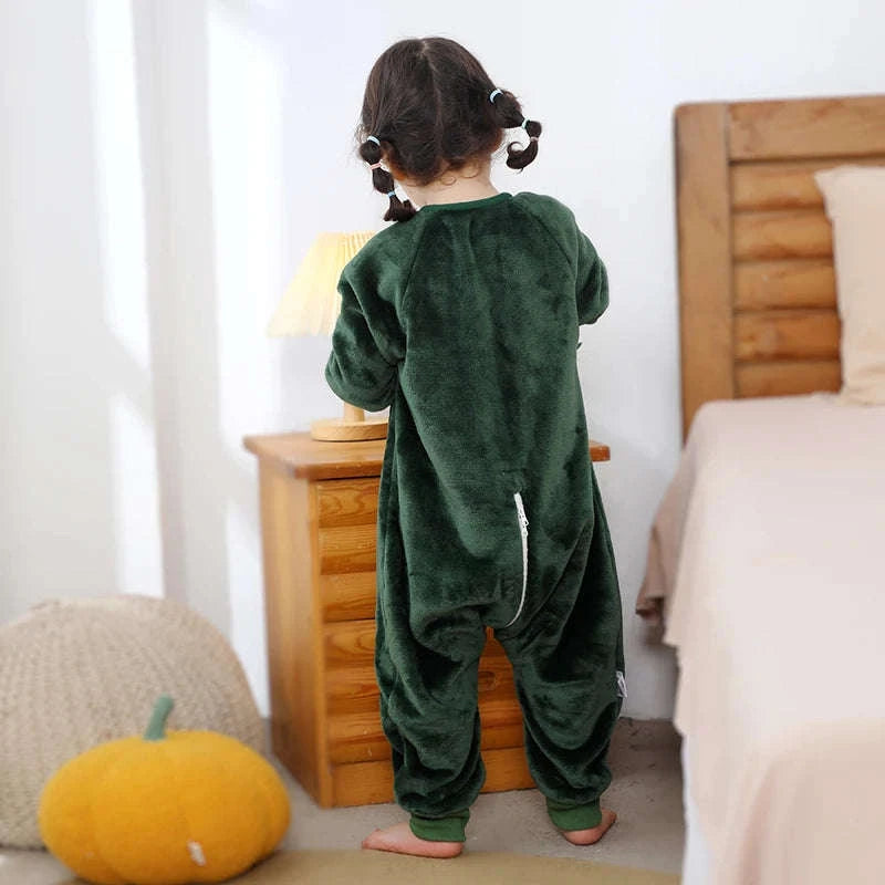 Cartoon Flannel Sleepsack Pajamas for Kids-A Cow / 6-7T