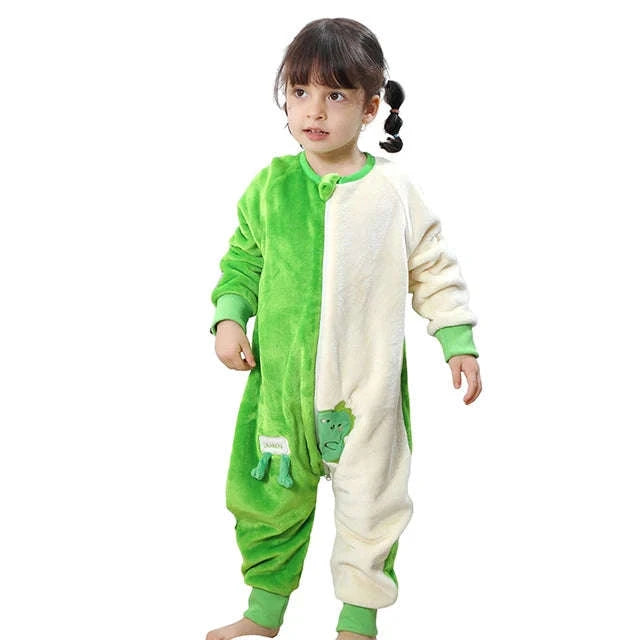 Cartoon Flannel Sleepsack Pajamas for Kids-A Cow / 6-7T
