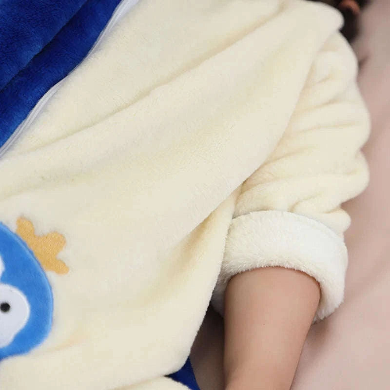 Cartoon Flannel Sleepsack Pajamas for Kids-A Cow / 6-7T