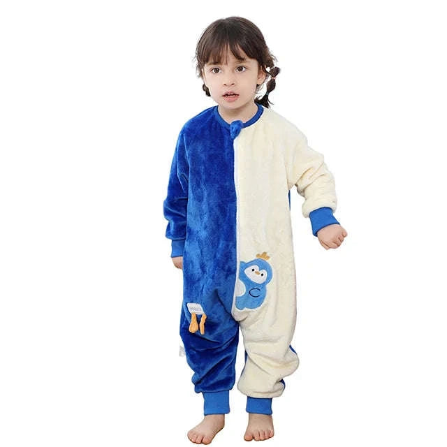 Cartoon Flannel Sleepsack Pajamas for Kids-A Cow / 6-7T