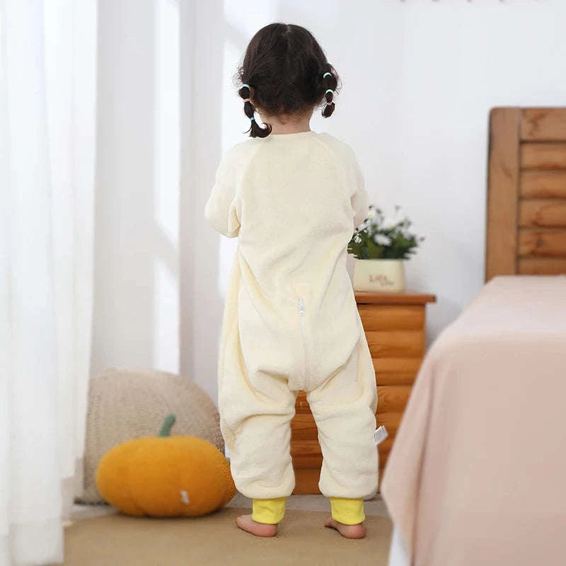 Cartoon Flannel Sleepsack Pajamas for Kids-A Cow / 6-7T