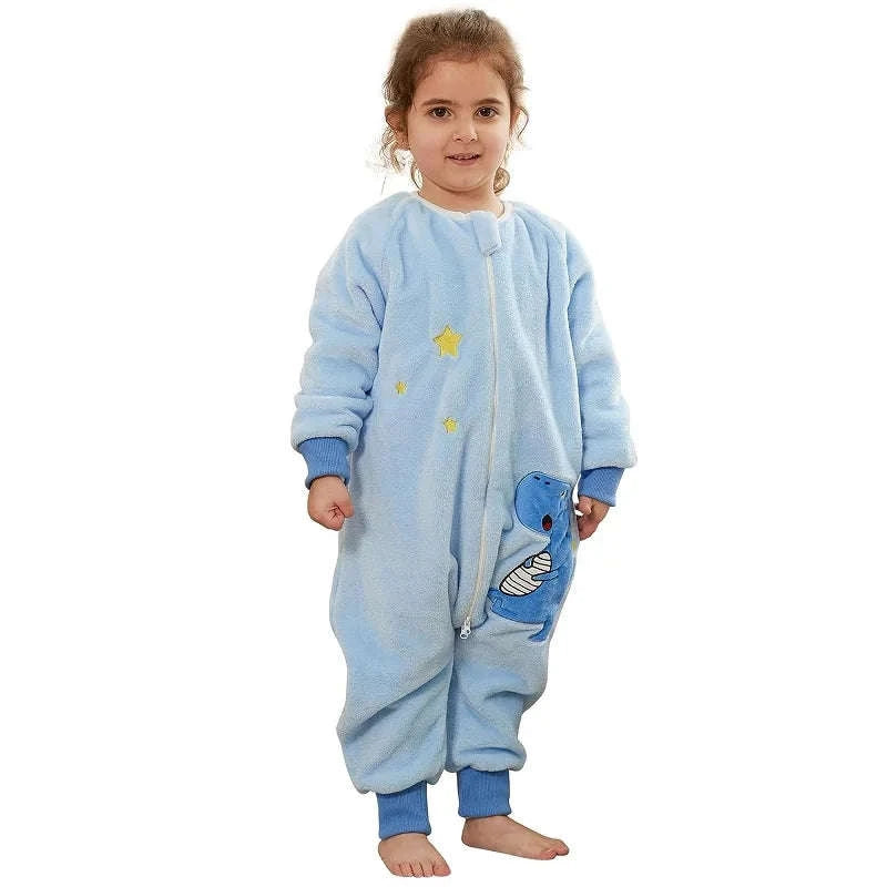 Cartoon Flannel Sleepsack Pajamas for Kids-A Cow / 6-7T
