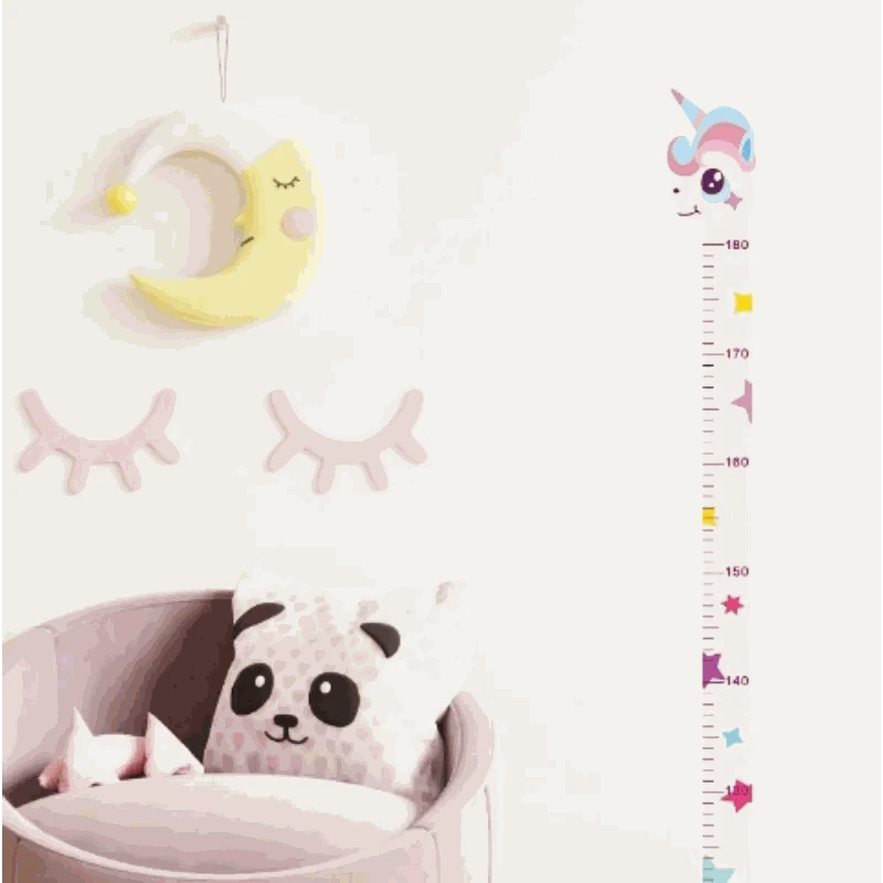 Cartoon Height Wall Sticker Ruler-Unicorn