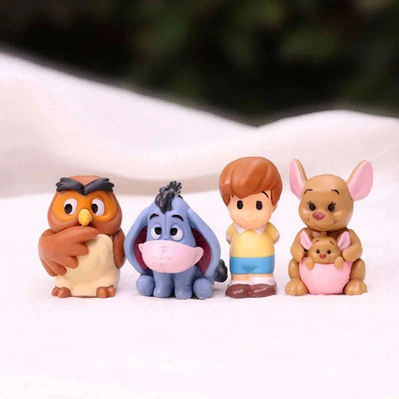 Cartoon Winnie the Pooh Action Figure Set, 10-Piece-10pcs