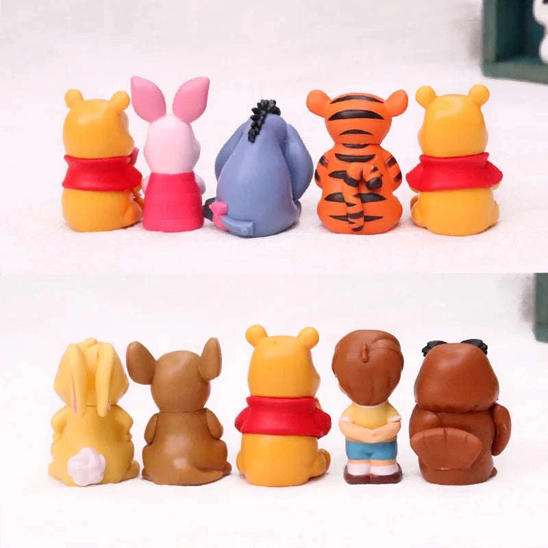 Cartoon Winnie The Pooh Action Figure Toy Set-10pcs