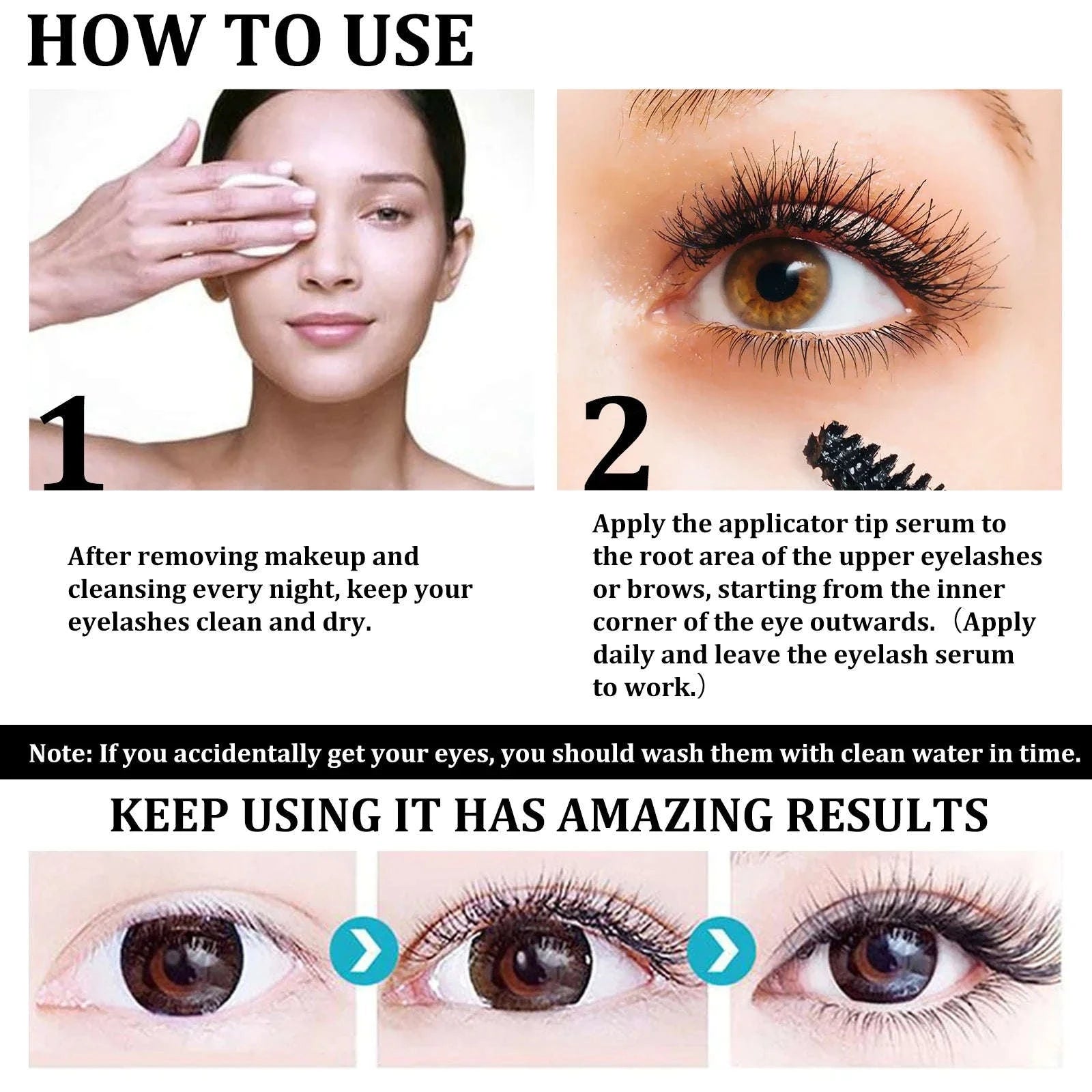 Castor Oil Eyebrow Serum for Thicker, Fuller Brows-1pcs
