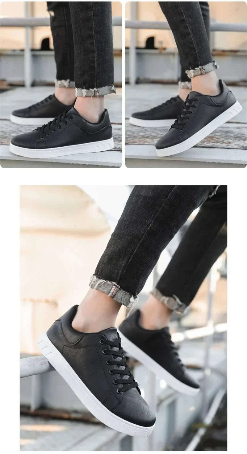 Casual Men Artificial Leather Loafers-Black / 43