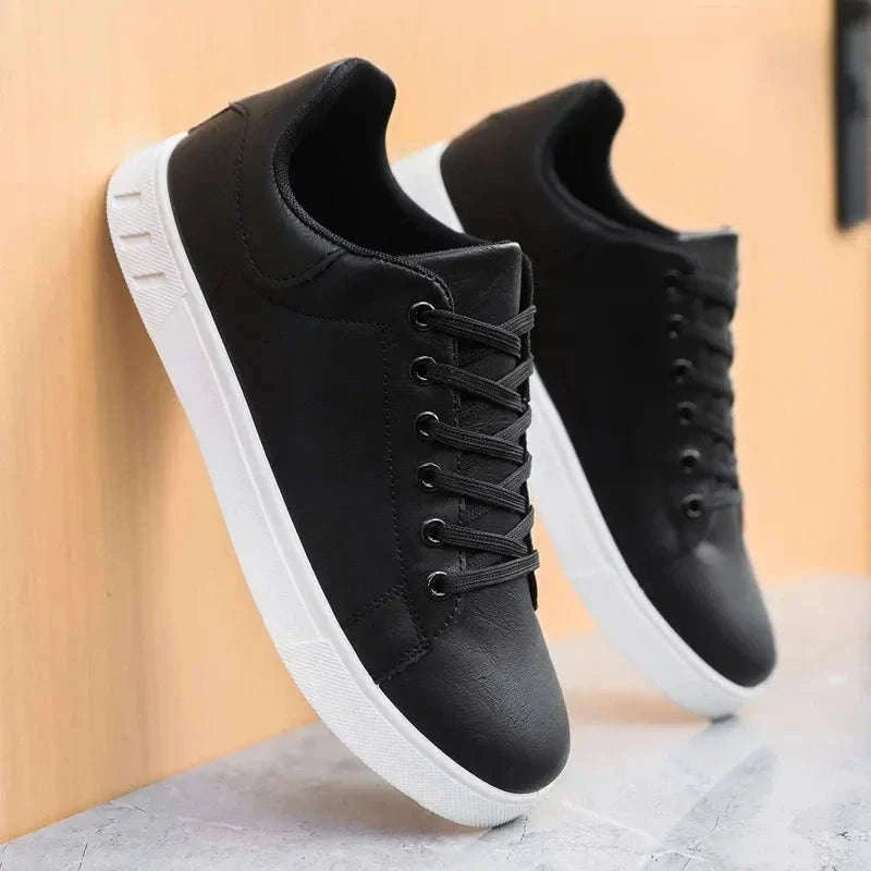 Casual Men Artificial Leather Loafers-Black / 43