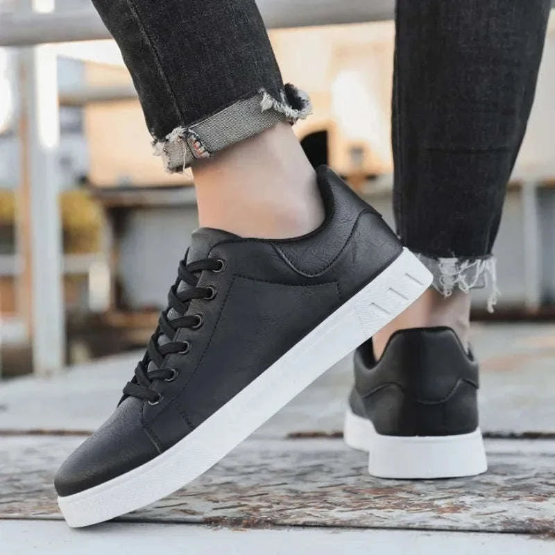 Casual Men Artificial Leather Loafers-Black / 43