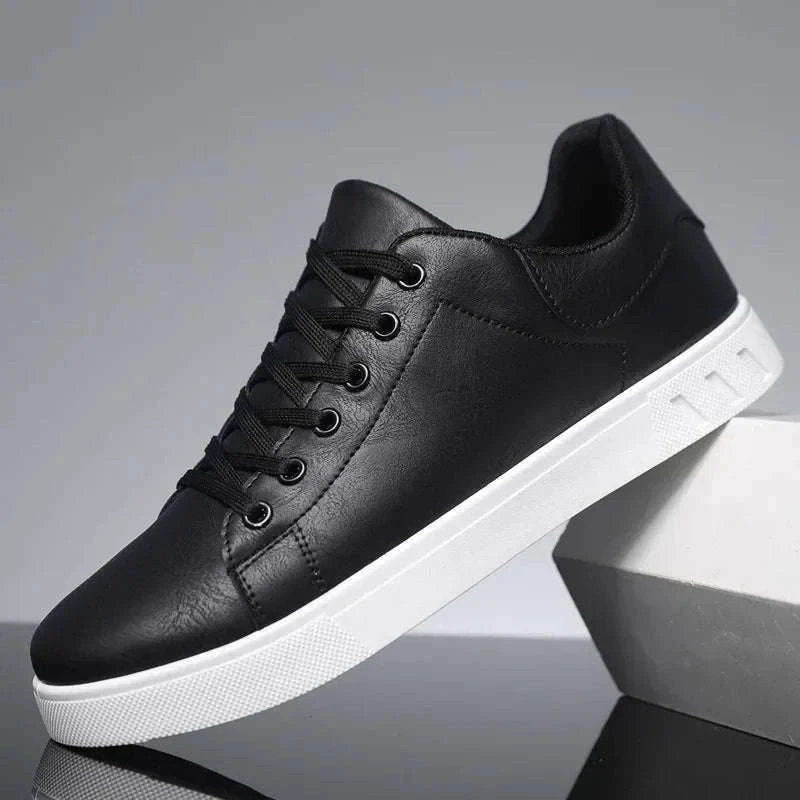 Casual Men Artificial Leather Loafers-Black / 43