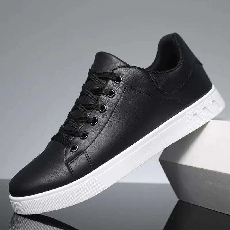 Casual Men Artificial Leather Loafers-Black / 43
