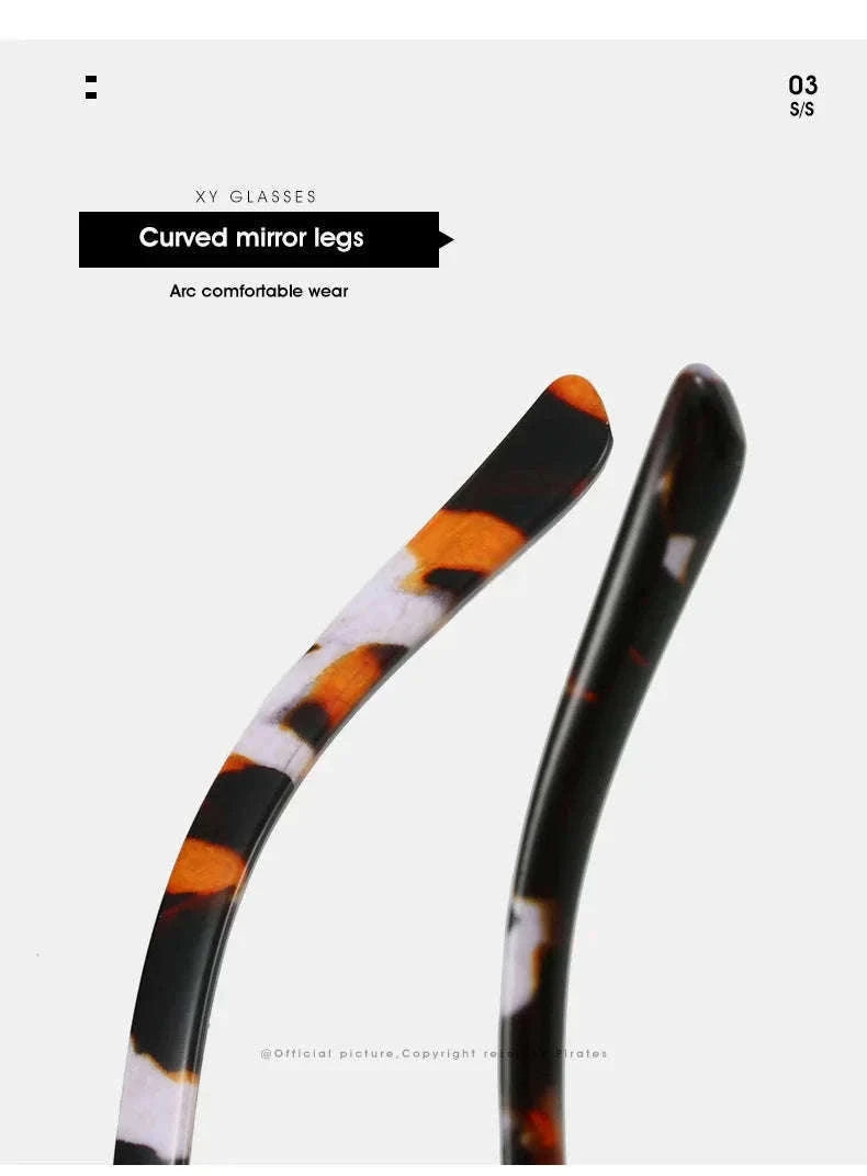 Cat Eye Myopia Glasses with Photochromic and Blue Light Protection-PHOTO Colorful / Myopia-375