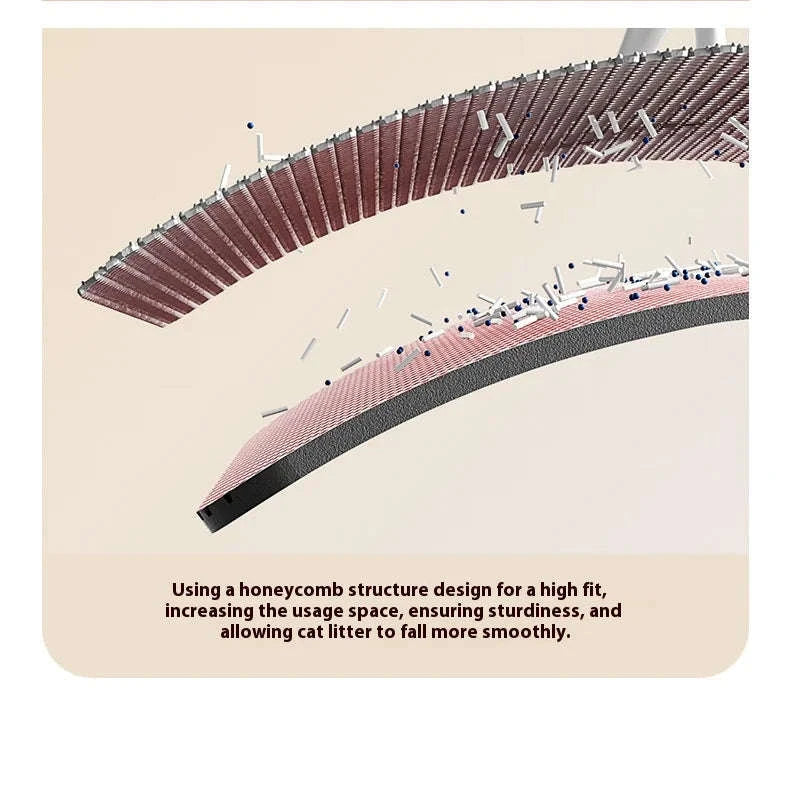 Cat Litter Mat with Two-Layer Sand Trapping Design-gray / 60x90cm