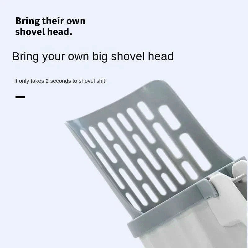Cat Litter Scoop with Refill Bag Holder for Cleaner Cleaning-Set A / 26x9cm