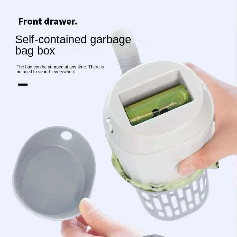 Cat Litter Scoop with Refill Bag Holder for Cleaner Cleaning-Set A / 26x9cm