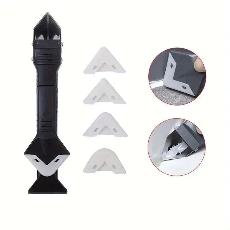 Caulk Remover Tool Kit 5‑in‑1 for Smooth, Clean Sealing-Other
