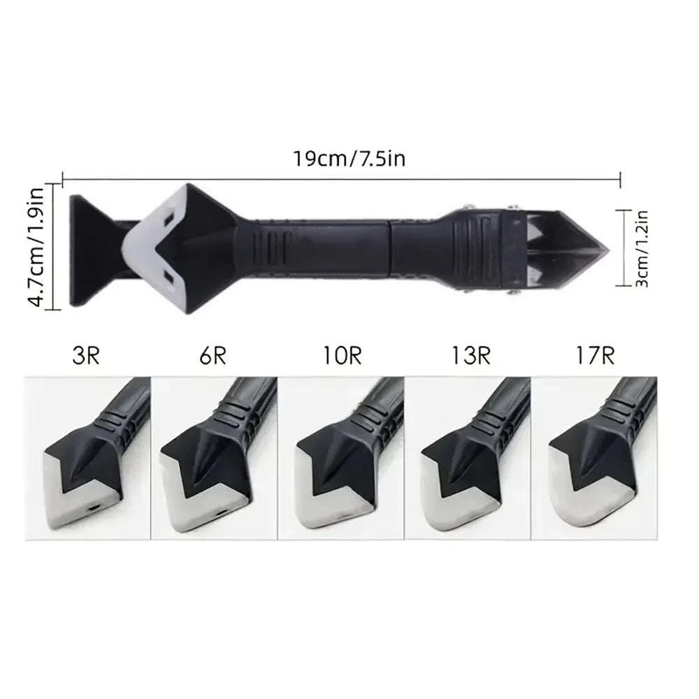 Caulk Remover Tool Kit 5‑in‑1 for Smooth, Clean Sealing-Other